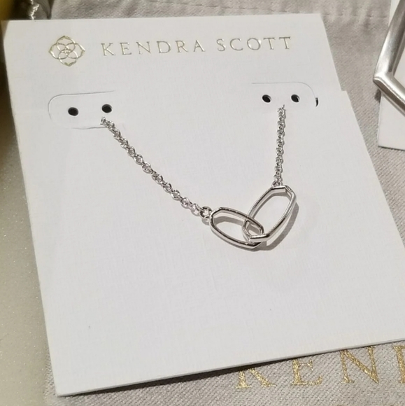 NWT Kendra Scott Dainty Necklace & Hoop Earrings - Picture 2 of 3